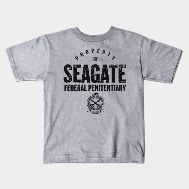 Seagate Federal Penitentiary Kids T-Shirt by MindsparkCreative